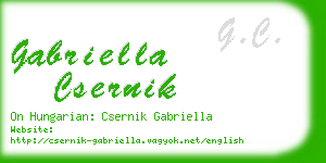 gabriella csernik business card